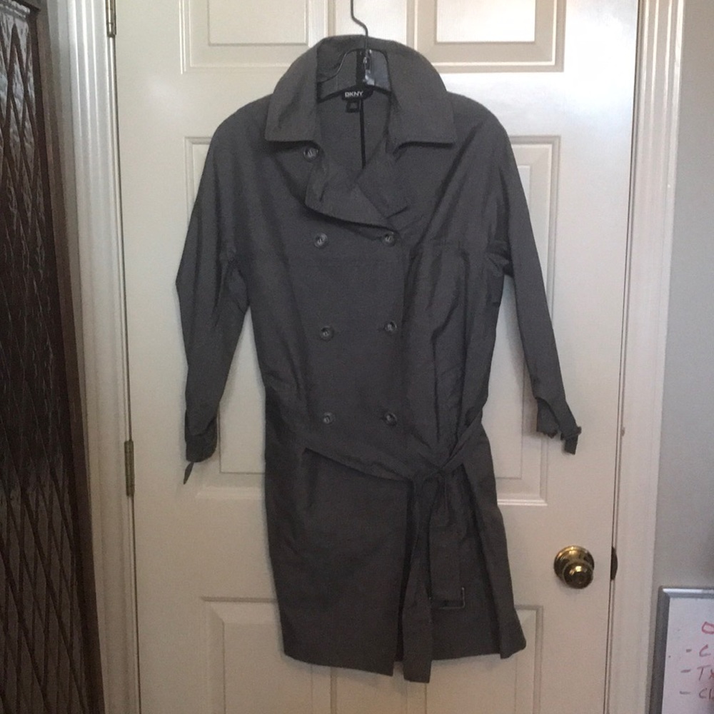 Dkny Double Breasted Rain Size Petite